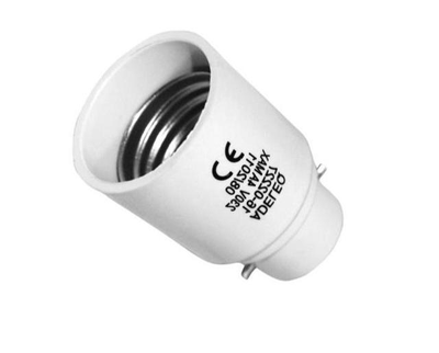 Adaptor b22 to e27 - white, , medium