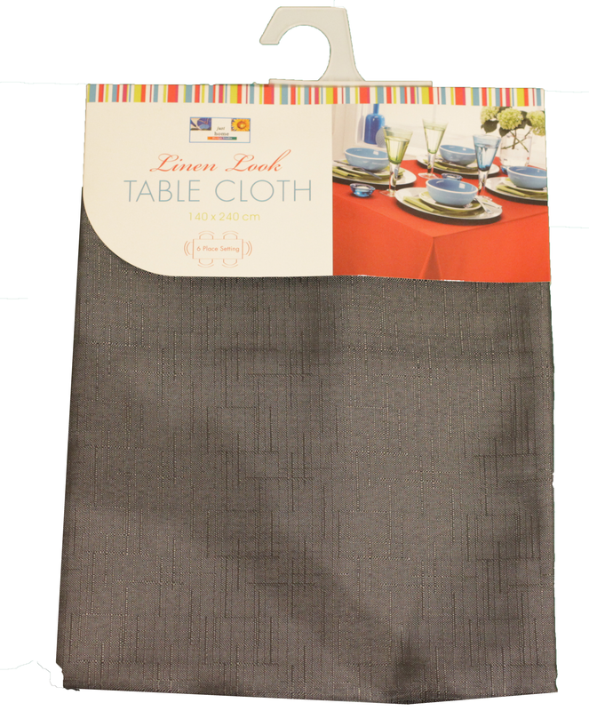 Product image: Linen look tablecloth 140x240cm 4 assorted colors, , medium-null