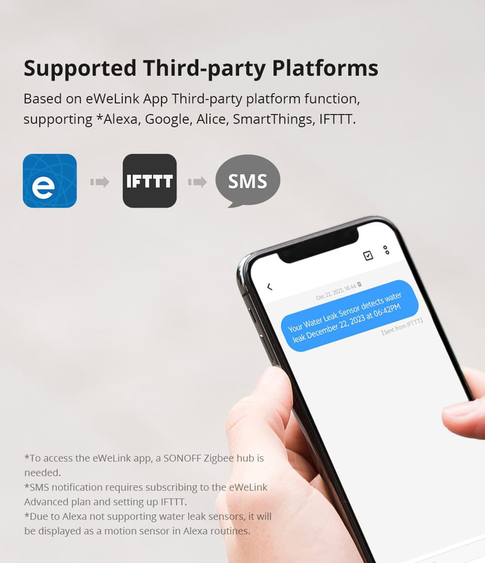 Sonoff zigbee smart water leak sensor snzb-05p, , medium-null