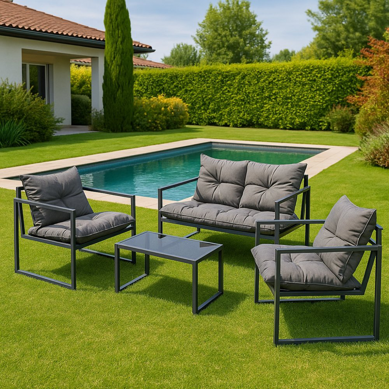 Product image: Bormann elite bali σετ έπιπλο κήπου με 2 πολυθρόνες, καναπέ και τραπεζάκι, , medium-null