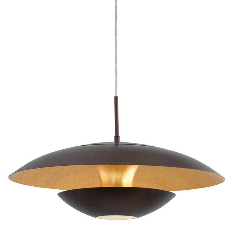 Product image: Eglo 'nuvano' 1xe27 (max.60w) pendant light brown+gold ø480xh1100mm, , medium-null