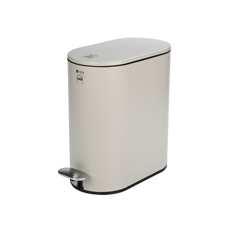 Estia &kappa;&alpha;&delta;&omicron;&sigmaf; &mu;&pi;&alpha;&nu;&iota;&omicron;&upsilon; slim soft close 5l - matte white, , medium-null
