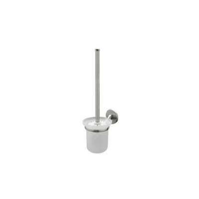 Basin brush virginia white case handle brushed nickel