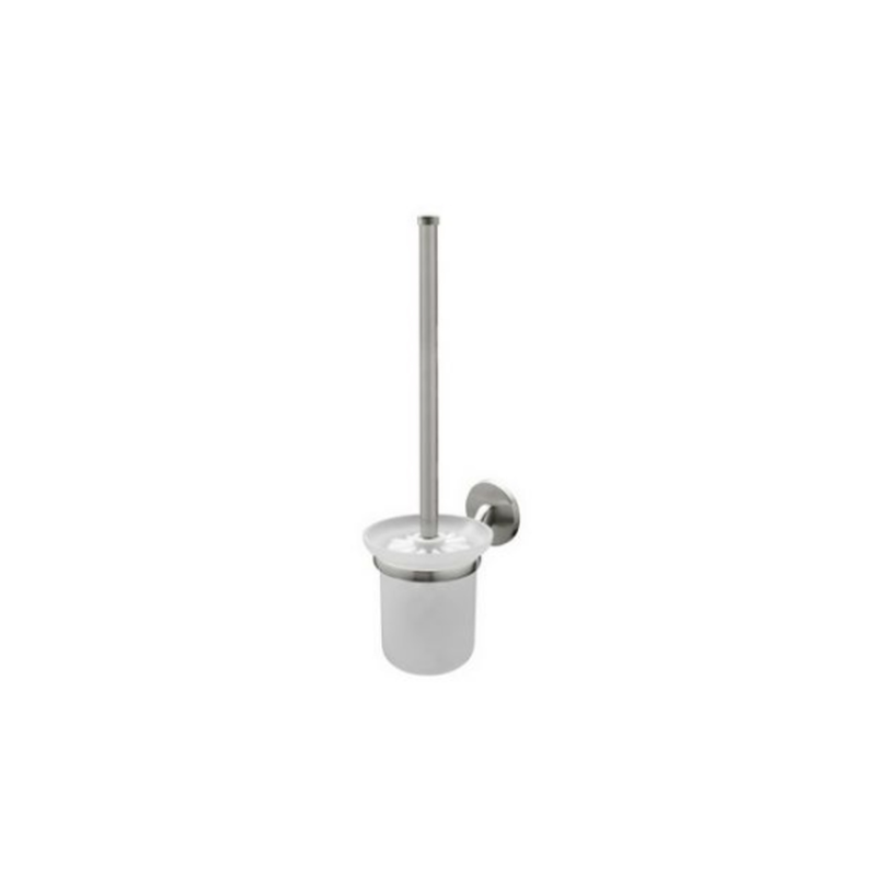 Basin brush virginia white case handle brushed nickel, , medium image number null
