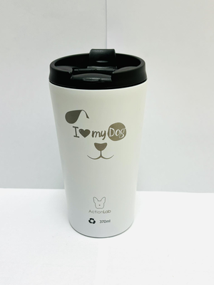 Coffee thermos white i love my dog - 370ml, , medium