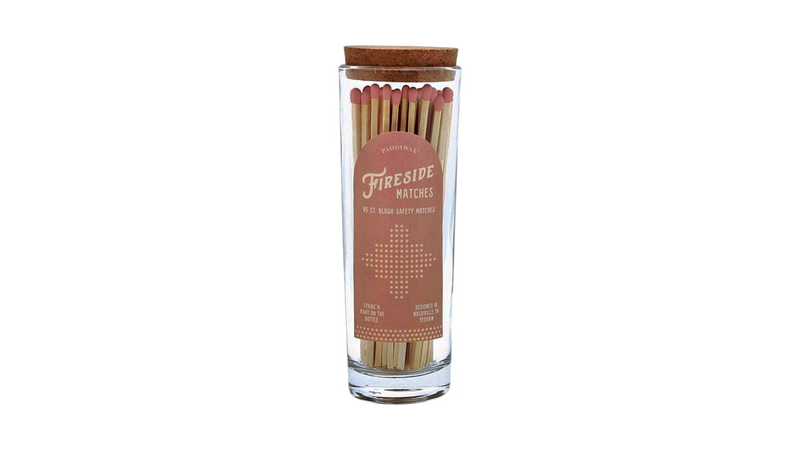 Fireside safety matches in a bottle | blush pink, , medium-null