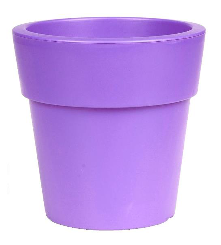 Viomes linea round low flowerpot 30x28,5cm 13ltr violet, , medium-null