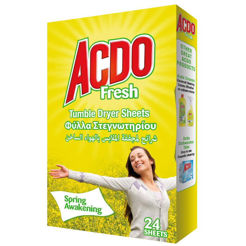 Product image: Acdo fresh tumble dryer sheets 24pcs, , medium-null