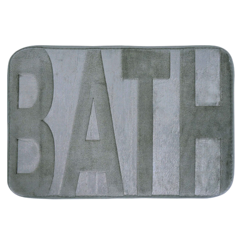 Bathroom mat ''bath'' 60x40cm gray-null