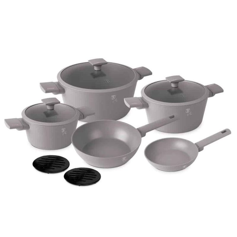 Product image: Berlinger haus bh-8110 σετ μαγειρικών σκευών 10 tεμαχίων με mαρμάρινη eπίστρωση – συλλογή aspen, , medium-null