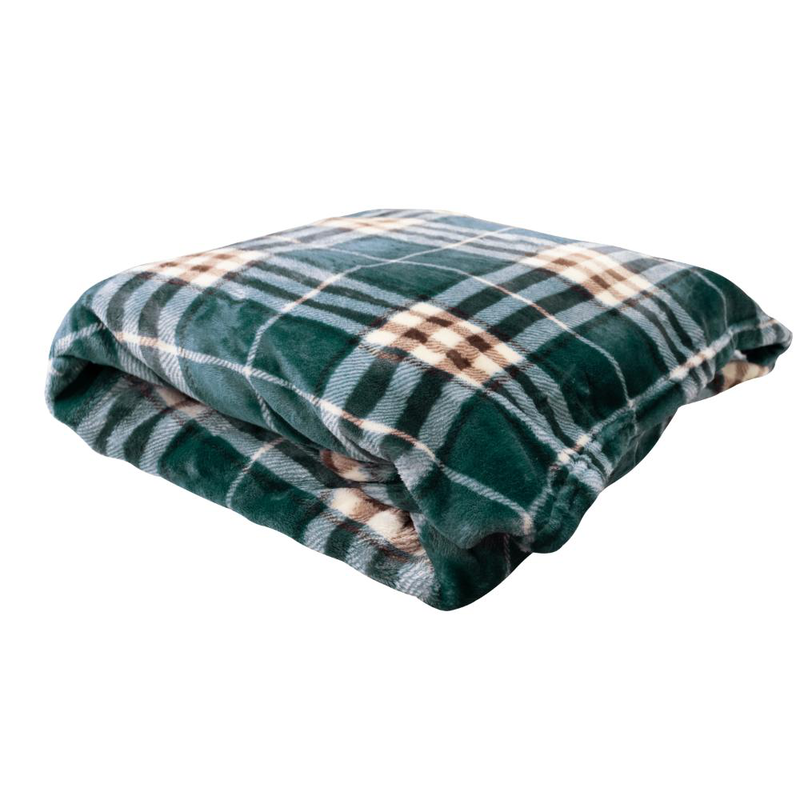 Easyhome blanket fleece 150x200cm - green, , medium-null