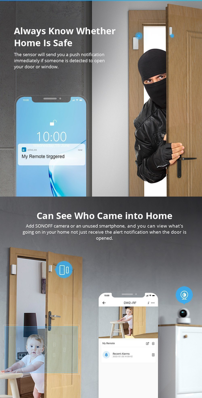 Product image: Sonoff dw2 rf door & window alarm sensor, , medium-null
