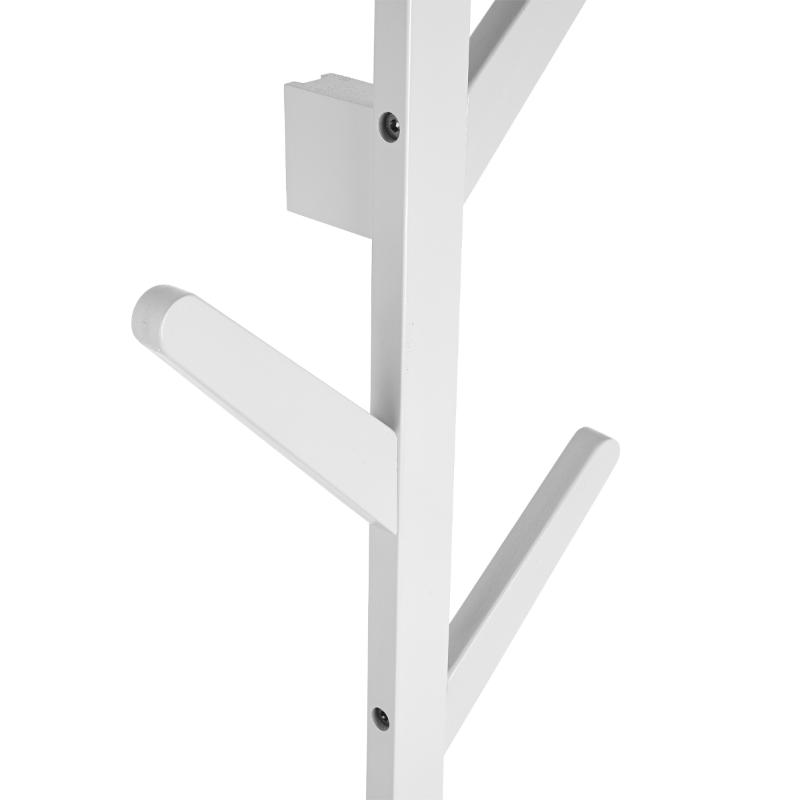 Estia bamboo wall hanger 6 hooks 84x27cm - white, , medium image number null