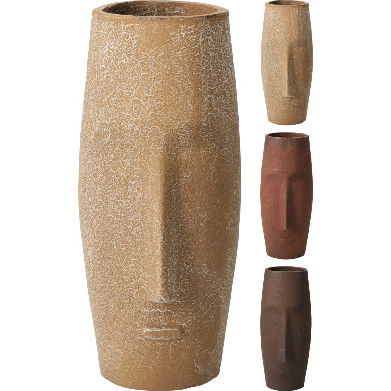 Vase aluminum 9x20cm - assorted designs, , medium-null