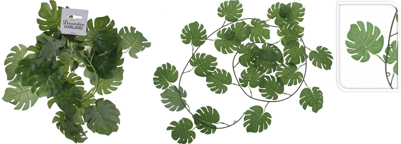 Garland jungle leaves 180cm, , medium image number null