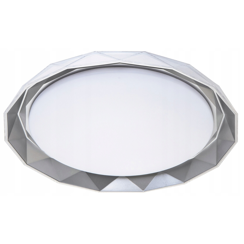 Arcadia ceiling lamp circular led 48w 51cm silver, , medium-null