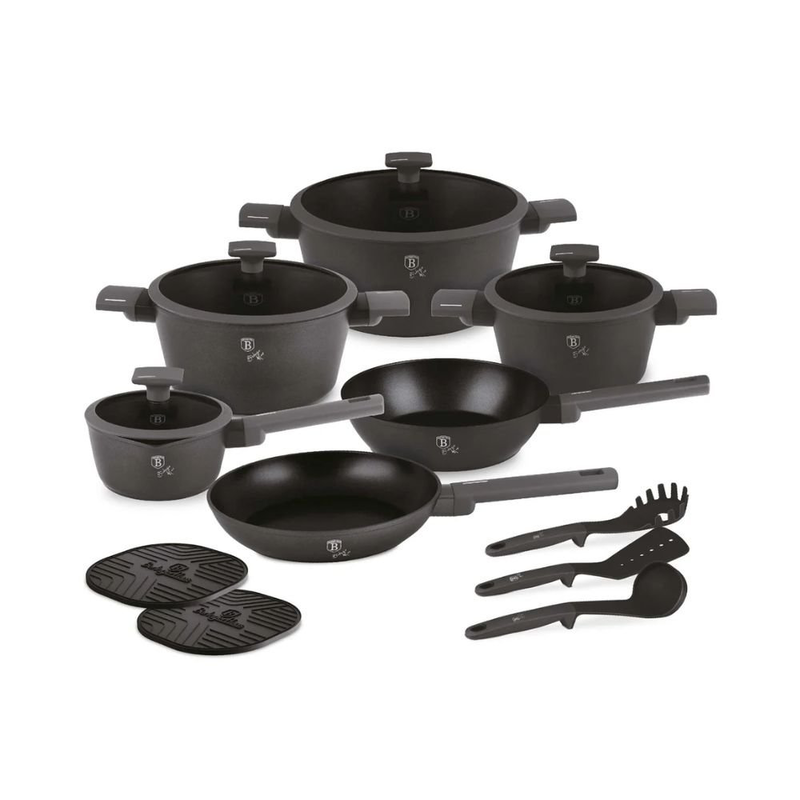 Berlinger haus bh/8141&sigma;&epsilon;&tau; &mu;&alpha;&gamma;&epsilon;&iota;&rho;&iota;&kappa;ώ&nu; 15 &tau;&epsilon;&mu;&alpha;&chi;ί&omega;&nu;,&nbsp; anthracite &mu;&epsilon; &alpha;&nu;&tau;&iota;&kappa;&omicron;&lambda;&lambda;&eta;&tau;&iota;&kappa;ή &epsilon;&pi;ί&sigma;&tau;&rho;&omega;&sigma;&eta;&nbsp;, , medium-null