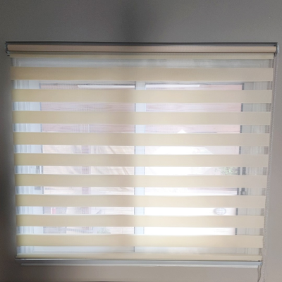 Zebra roller blinds 140x200cm, Pastelyellow, medium