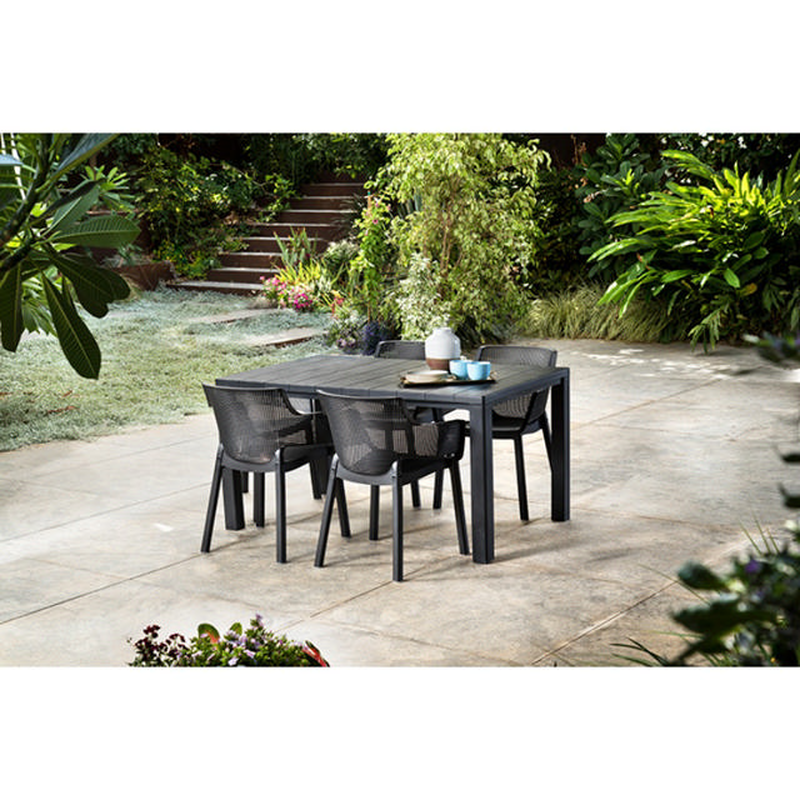 Keter elisa outdoor chair 62.5x57.7x79cm - graphite, , medium-null