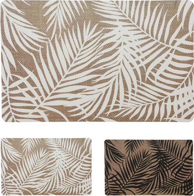 Placemat pp 435x285mm leaves 2 assorted colors