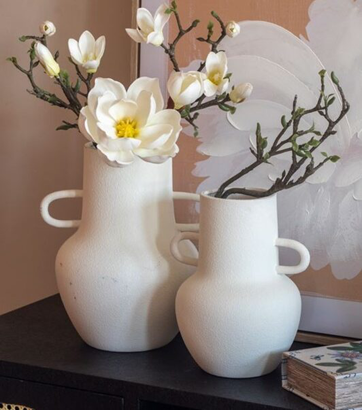 Porcelain big vase in white, , medium image number null