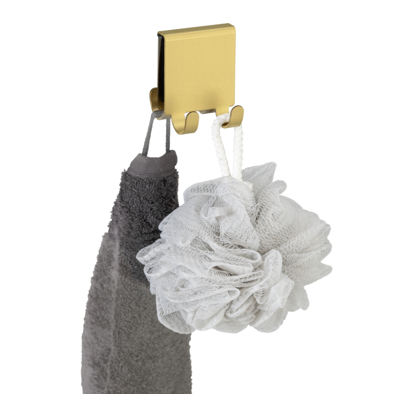 Product image: Wenko double hook shower - gold, , medium-null