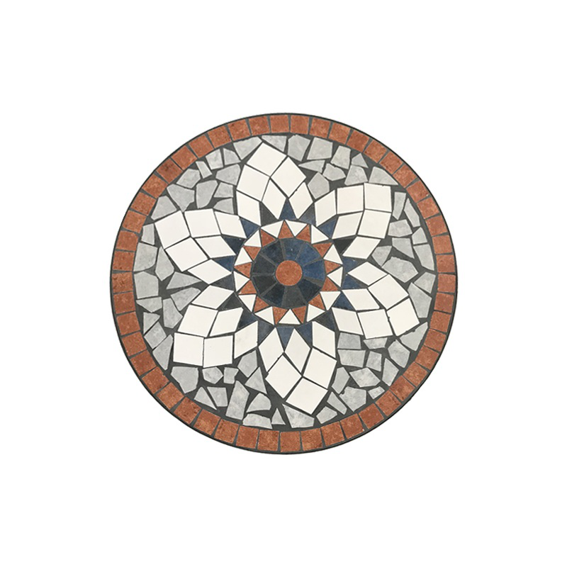 Denver metallic mosaic outdoor table ø60cm - brown, , medium image number null