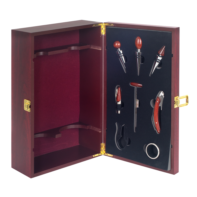 Wine accessories box -set of 8 pieces for two bottles, , medium-null