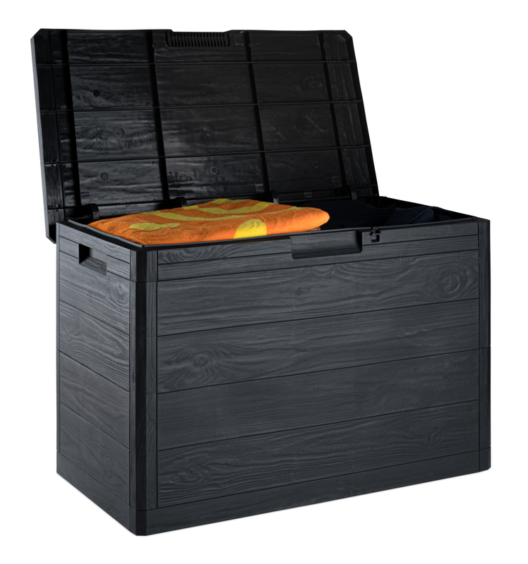 Toomax cushion box woody 77.5x44.5xh53cm 160l ανθρακι, , medium image number null