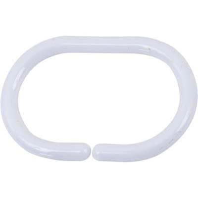 Tendance set 12pcs shower curtain rings white