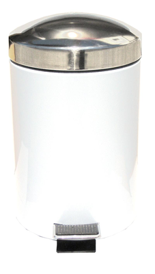 Pedal bin 5l - glossy white