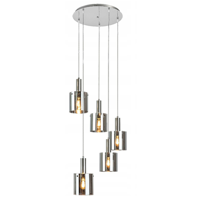 Donati pendant lighting 5light chrome, , medium