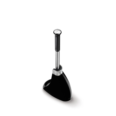 Toilet brush, Black Plastic, medium