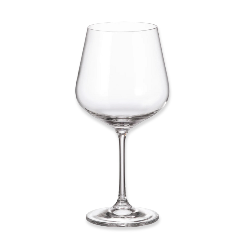 Crystal bohemia strix red wine glasses - 600ml - 6pcs set-null