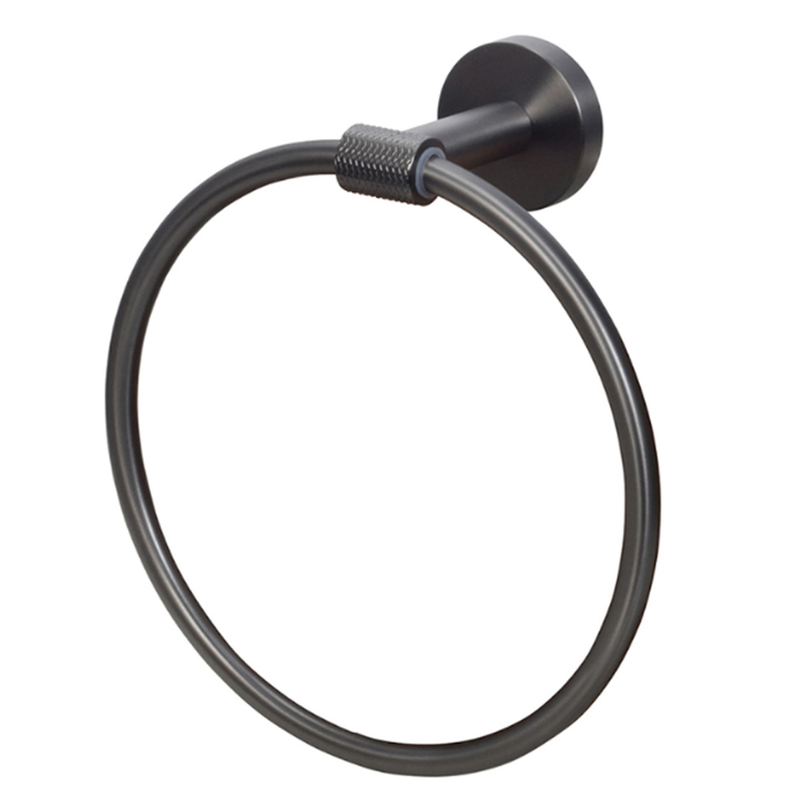 Bisk scala bathroom tower holder ring s/s gray 18.7x21cm, , medium-null