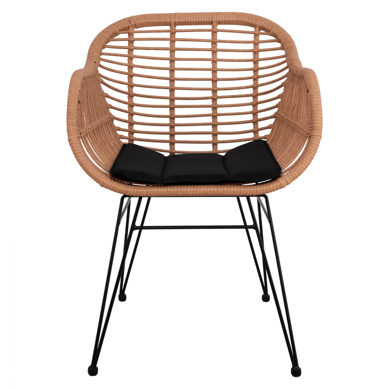 Allegra hm5450 πολυθρονα με μαξιλαρι  57.5x59x81cm μπεζ, , medium image number null