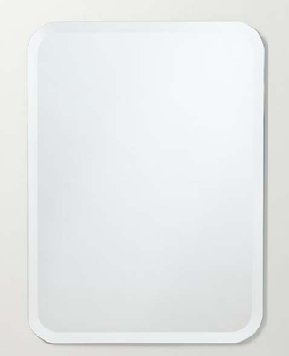 Hofer curve rectangular mirror 4mm 80x60cm