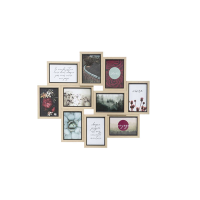 Multiphoto cabinet 6 pcs. Natural color mdf, , medium