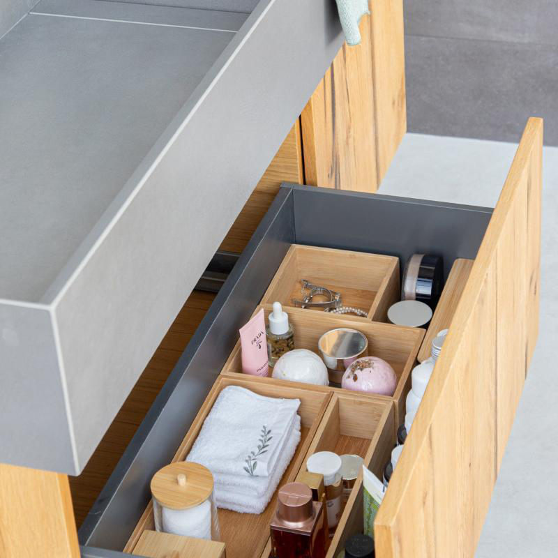 Estia bamboo essentials organizer box 15x38x7cm, , medium-null