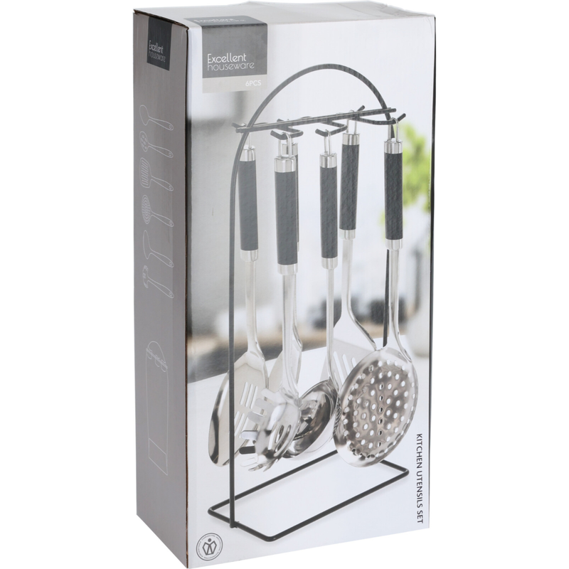 Kitchen set 6pcs with rack, , medium-null