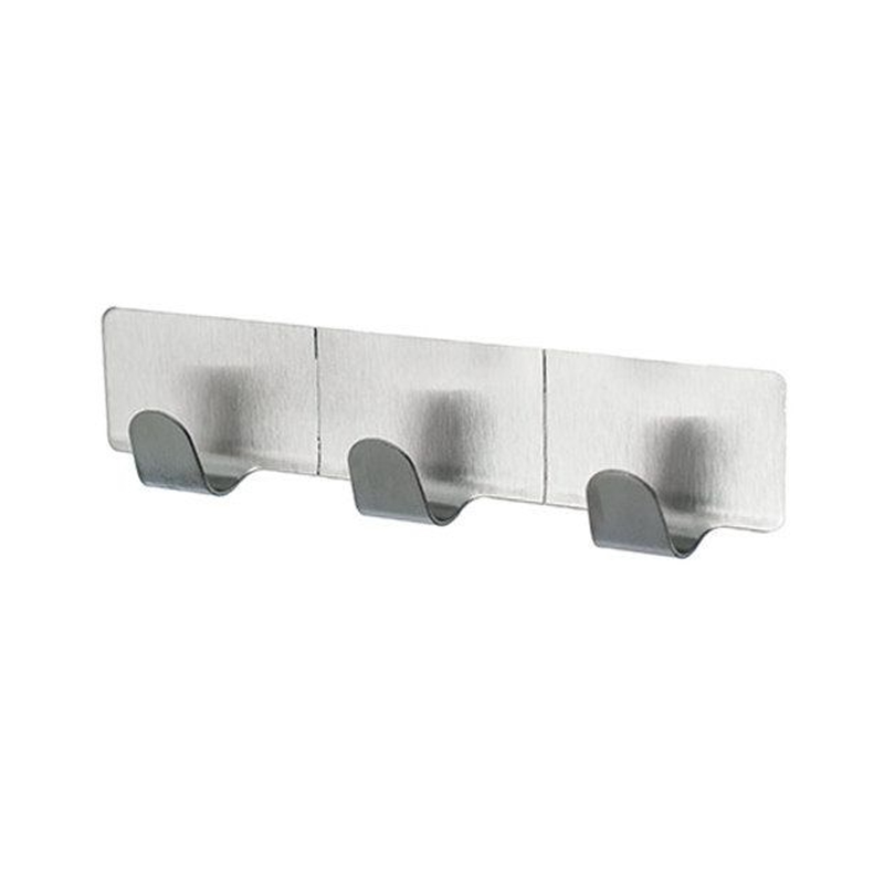 Adhesive triple wall hanger black image number null