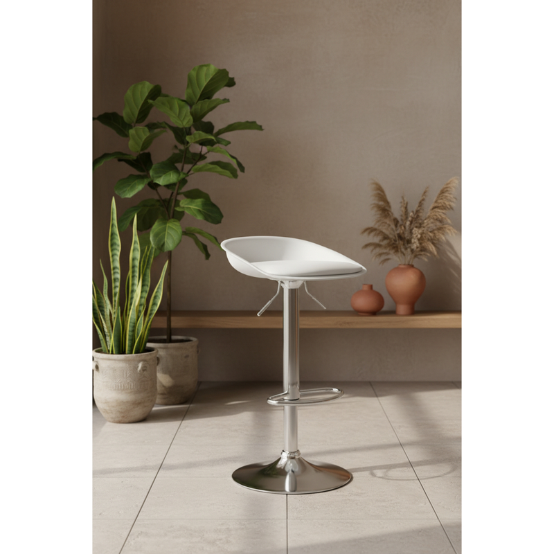 Lora bar stool pp seat - white, , medium-null