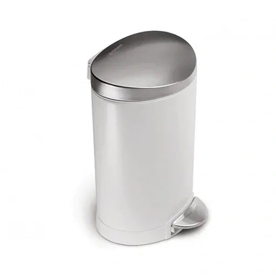 6l semi-round step can white stainless steel, , medium