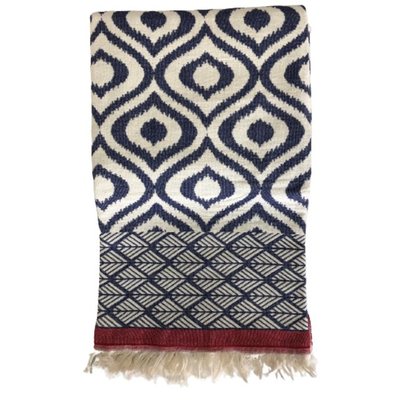 Throw 'paros' black & yellow 130x170, , medium