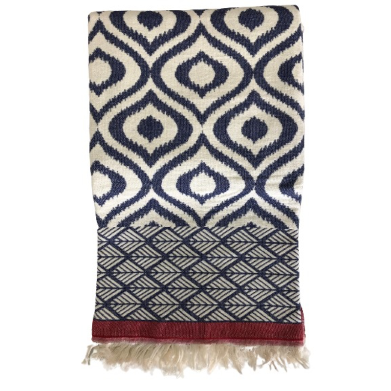 Product image: Throw 'paros' black & yellow 130x170, , medium-null