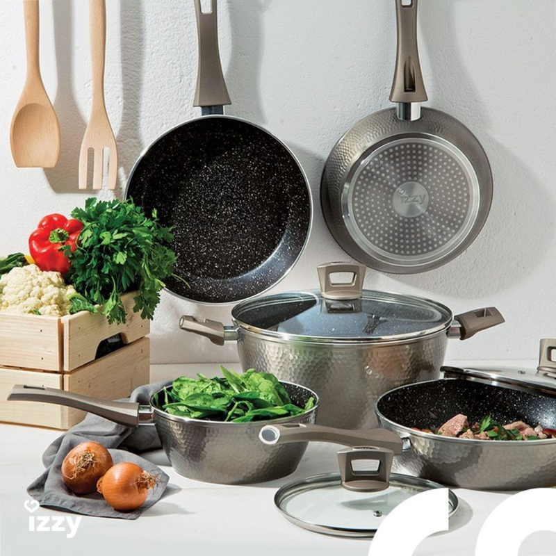 Izzy non-stick grill pan 28x28cm onyx, , medium-null