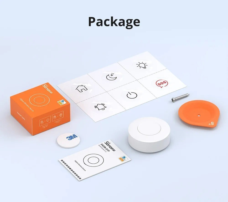 Product image: Sonoff zigbee smart button snzb-01p, , medium-null