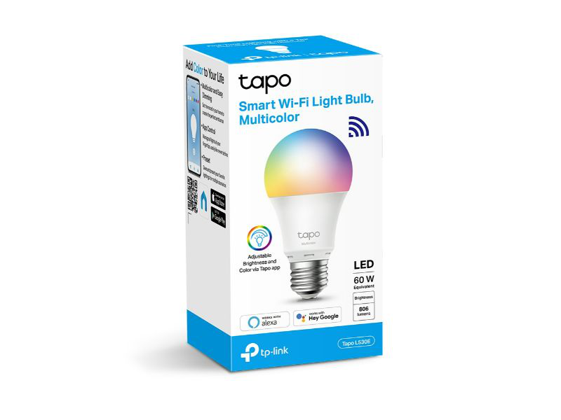 Tp-link tapo smart Wi-Fi dimmable bulb multicolor (l530e), , medium-null
