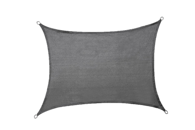 Shade sail square 3x3m hdpe anthracite 180gr/m2, , medium