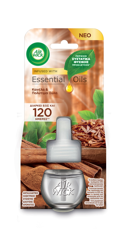 Airwick electric refill cinnamon & precious woods 19ml, , medium-null